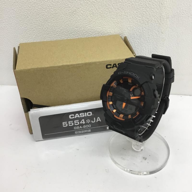 ジーショック G-SHOCK 腕時計 アナログ（クォーツ式） ファイアー・パッケージ GBA-800SF-1AJR 2020年モデル デジアナ ロゴ、文字 黒 / ブラック /  メンズ USED 古着 中古 10105153