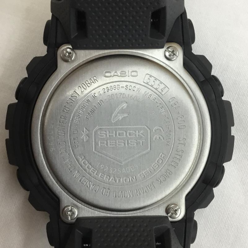 ジーショック G-SHOCK 腕時計 アナログ（クォーツ式） ファイアー・パッケージ GBA-800SF-1AJR 2020年モデル デジアナ ロゴ、文字 黒 / ブラック /  メンズ USED 古着 中古 10105153