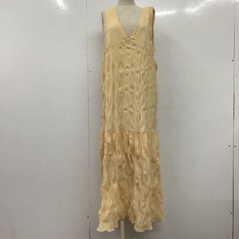 アビトーキョー ABITOKYO ワンピース ロングスカート ノースリーブワンピース シフォンワンピース ロングワンピース L 無地 橙 / オレンジ /  レディース USED 古着 中古 10105166