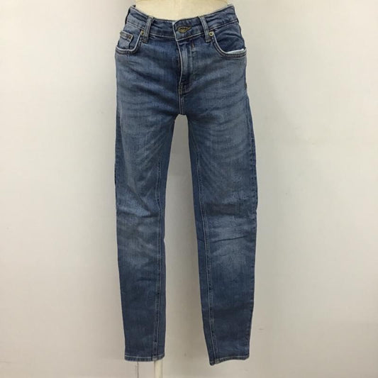 ザラ ZARA パンツ デニム、ジーンズ デニムパンツ スリムパンツ タイトパンツ ストレッチパンツ 36 無地 インディゴ / インディゴ /  レディース USED 古着 中古 10105168