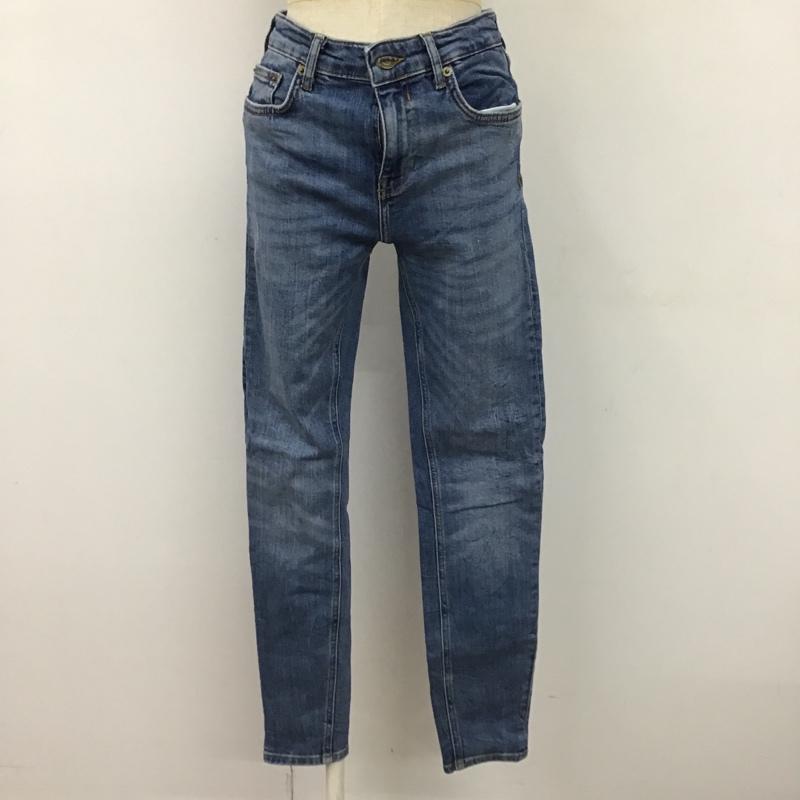 ザラ ZARA パンツ デニム、ジーンズ デニムパンツ スリムパンツ タイトパンツ ストレッチパンツ 36 無地 インディゴ / インディゴ /  レディース USED 古着 中古 10105168