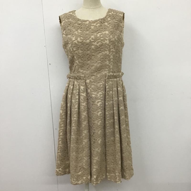ルゥデルゥ Rew de Rew ワンピース ロングスカート ノースリーブワンピース フレアワンピース 総柄 38 総柄 ベージュ / ベージュ /  レディース USED 古着 中古 10105182