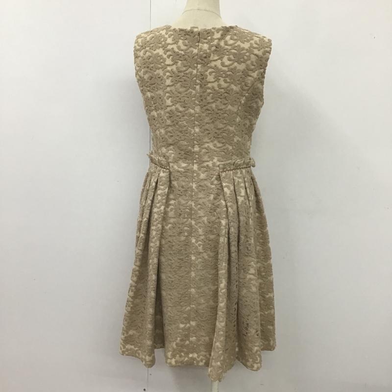 ルゥデルゥ Rew de Rew ワンピース ロングスカート ノースリーブワンピース フレアワンピース 総柄 38 総柄 ベージュ / ベージュ /  レディース USED 古着 中古 10105182
