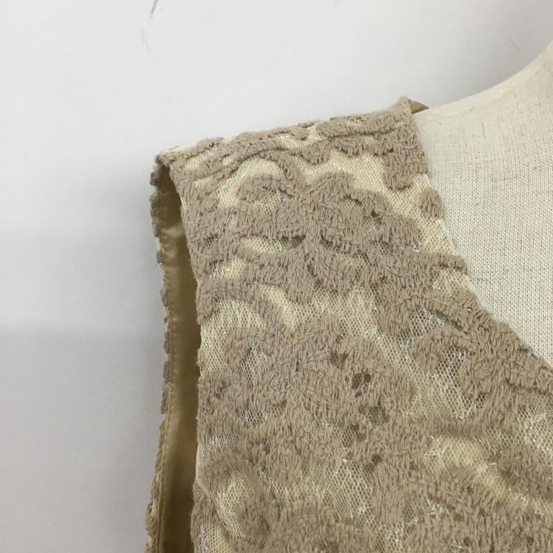ルゥデルゥ Rew de Rew ワンピース ロングスカート ノースリーブワンピース フレアワンピース 総柄 38 総柄 ベージュ / ベージュ /  レディース USED 古着 中古 10105182
