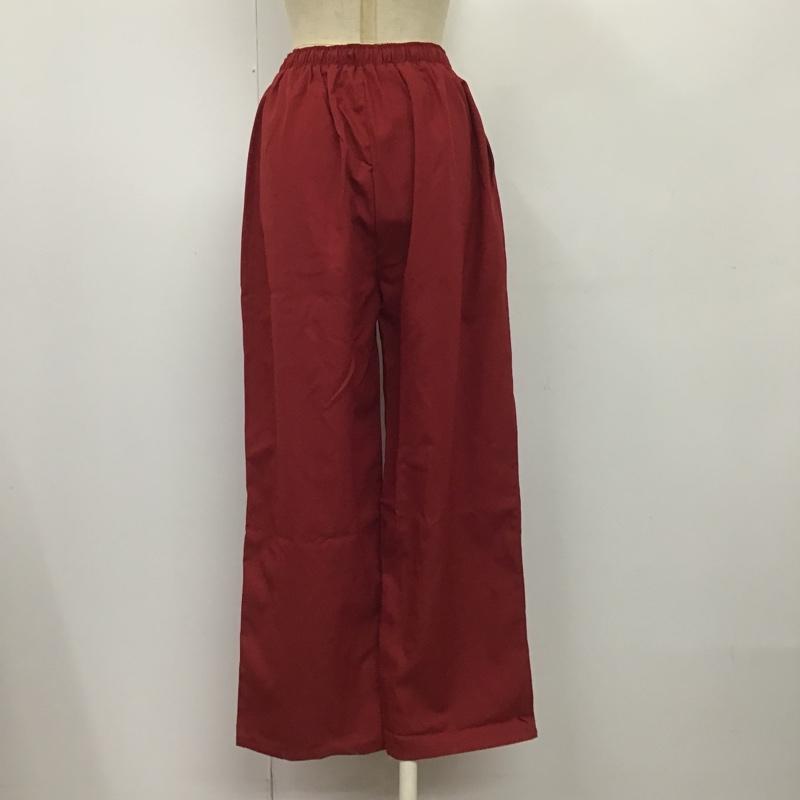 フリークスストア FREAK'S STORE パンツ スラックス ワイドパンツ カジュアルパンツ カラーパンツ FREE 無地 赤 / レッド /  レディース USED 古着 中古 10105194