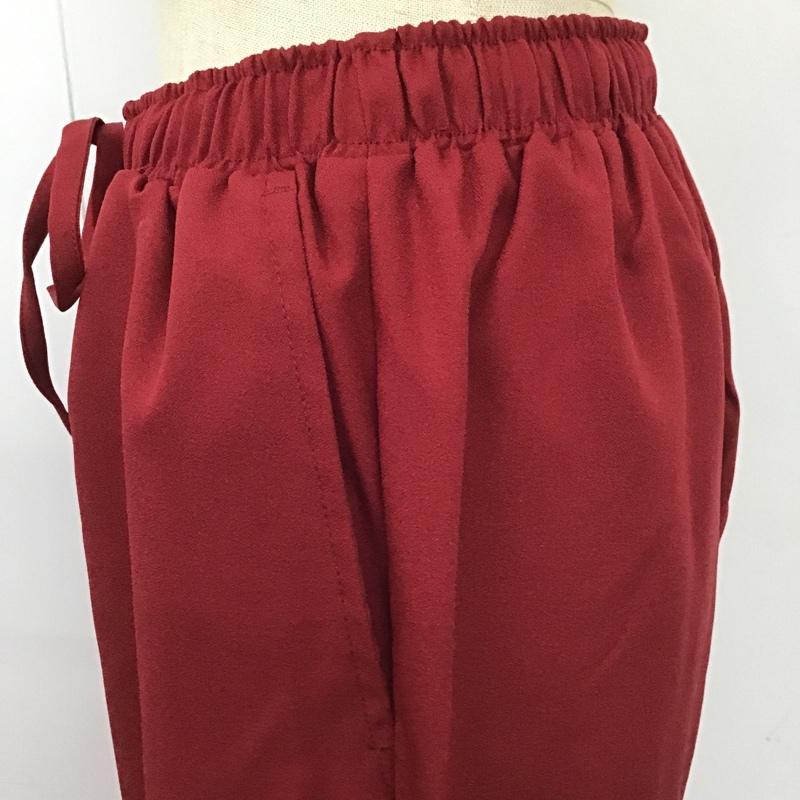 フリークスストア FREAK'S STORE パンツ スラックス ワイドパンツ カジュアルパンツ カラーパンツ FREE 無地 赤 / レッド /  レディース USED 古着 中古 10105194