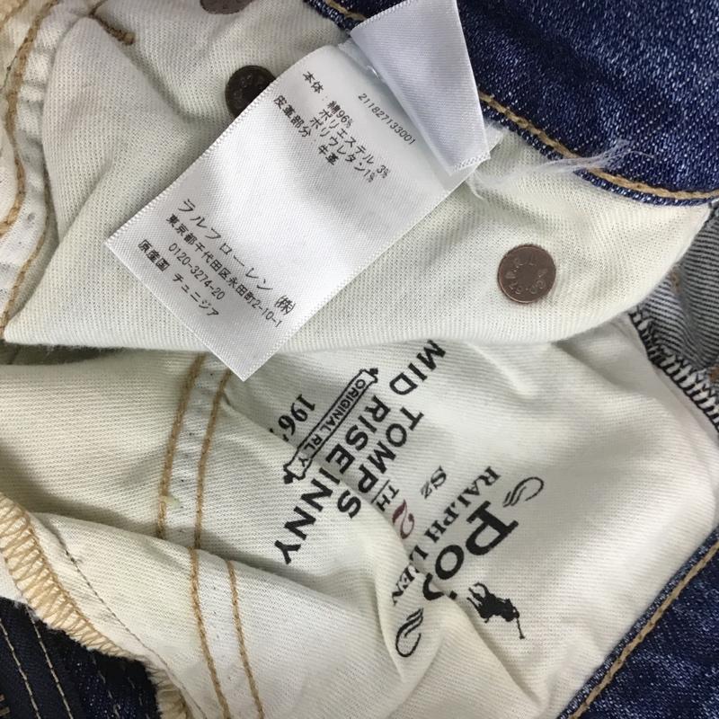 ポロバイラルフローレン Polo by RALPH LAUREN パンツ デニム、ジーンズ スリムパンツ デニムパンツ カジュアルパンツ タイトパンツ 無地 インディゴ / インディゴ /  レディース USED 古着 中古 10105195