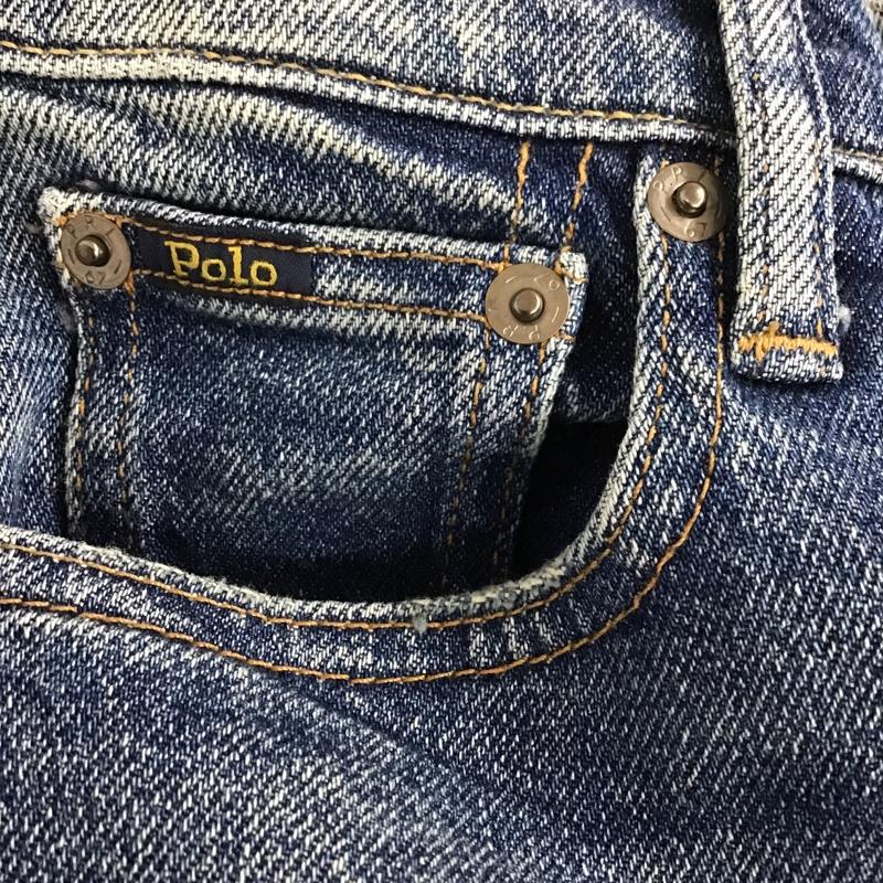 ポロバイラルフローレン Polo by RALPH LAUREN パンツ デニム、ジーンズ スリムパンツ デニムパンツ カジュアルパンツ タイトパンツ 無地 インディゴ / インディゴ /  レディース USED 古着 中古 10105195