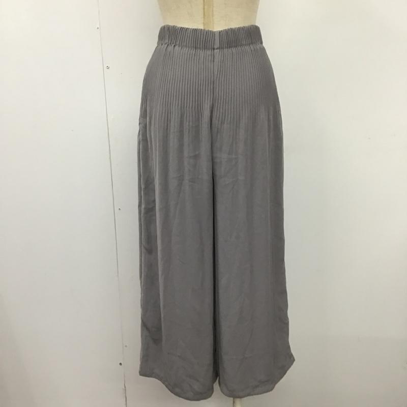 カスタネ Kastane パンツ ワークパンツ、ペインターパンツ KA16D0020010110 ワイドパンツ カジュアルパンツ プリーツパンツ フレアパンツ FREE 無地 灰 / グレー /  レディース USED 古着 中古 10105196