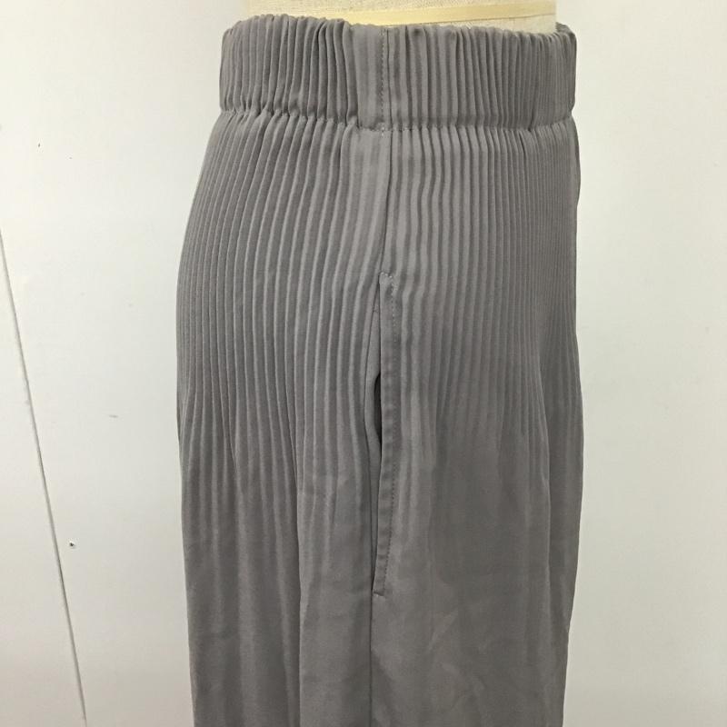 カスタネ Kastane パンツ ワークパンツ、ペインターパンツ KA16D0020010110 ワイドパンツ カジュアルパンツ プリーツパンツ フレアパンツ FREE 無地 灰 / グレー /  レディース USED 古着 中古 10105196
