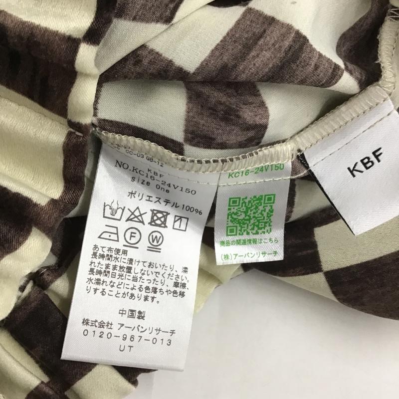 ケービーエフ KBF ボトムス ボトムス KC16-24V150 チェッカープリントイージーパンツ ワイドパンツ カジュアルパンツ チェック 茶 / ブラウン / X ベージュ / ベージュ /  レディース USED 古着 中古 10105207