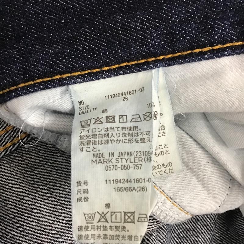 アングリッド Ungrid パンツ デニム、ジーンズ 111942441601-03 デニムパンツ スリムパンツ カジュアルパンツ 26インチ 無地 インディゴ / インディゴ /  レディース USED 古着 中古 10105208