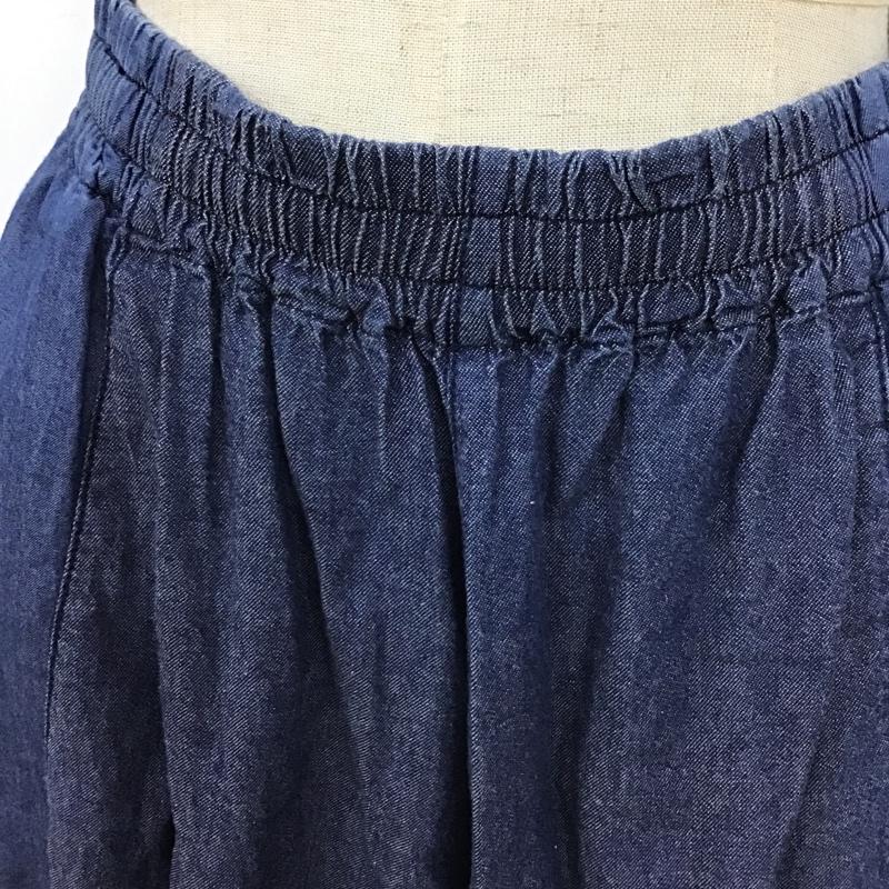 ニコアンド niko and... パンツ ワークパンツ、ペインターパンツ ワークパンツ カジュアルパンツ ワイドパンツ 3 無地 インディゴ / インディゴ /  レディース USED 古着 中古 10105209