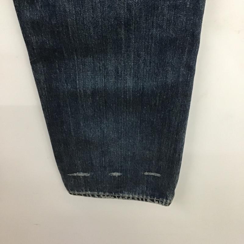 ヒステリックグラマー HYSTERIC GLAMOUR パンツ デニム、ジーンズ 0263AP20 スリムパンツ 加工パンツ ペイントパンツ スタッズ 32インチ 総柄 インディゴ / インディゴ /  メンズ USED 古着 中古 10105210