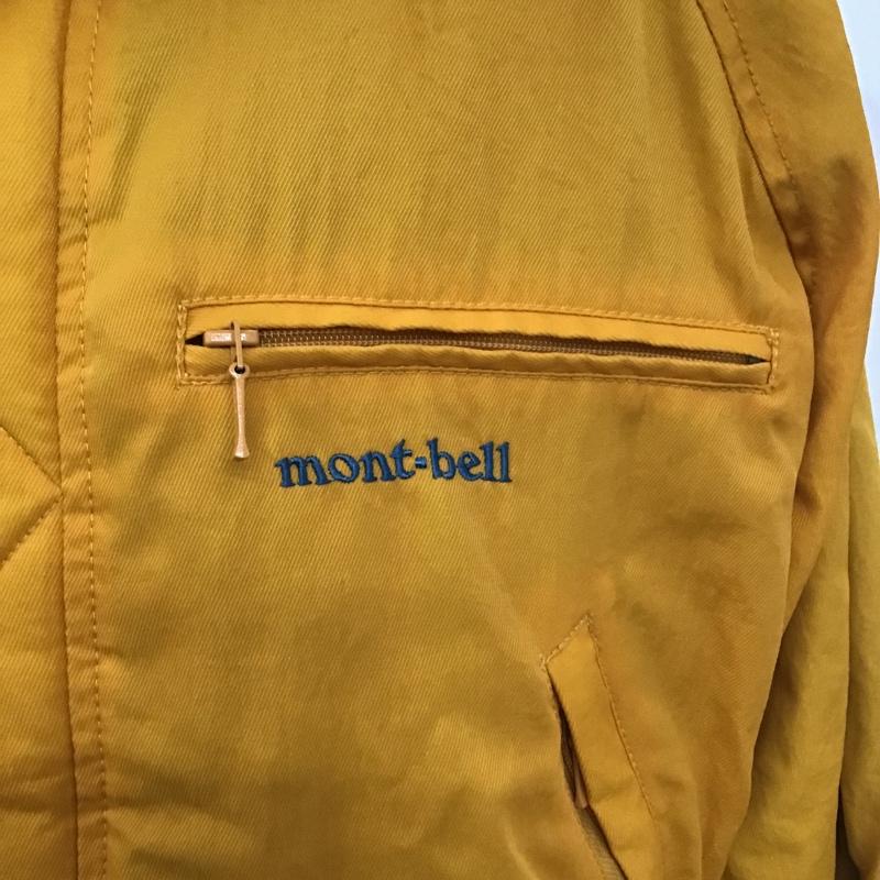 モンベル mont-bell ジャケット、上着 ジャンパー、ブルゾン ジップアップジャケット アウター カジュアルジャケット 90s 古着 S ロゴ、文字 黄 / イエロー /  メンズ USED 古着 中古 10105212