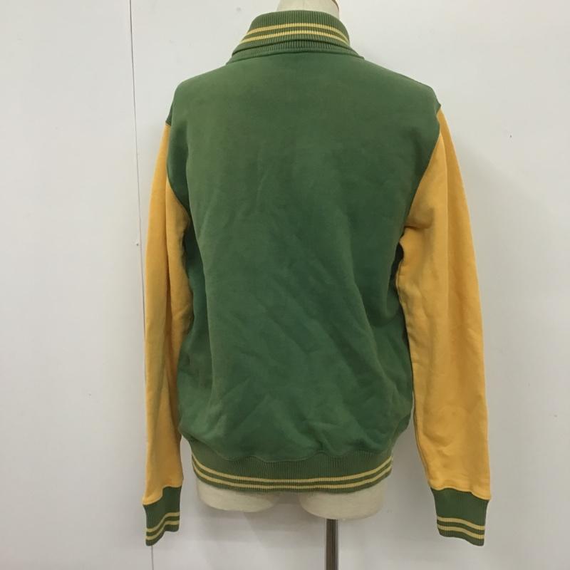チャンピオン Champion ジャケット、上着 ジャケット、ブレザー ジップアップジャケット スウェット カジュアルジャケット 00S 古着 L ロゴ、文字 黄 / イエロー / X 緑 / グリーン /  メンズ USED 古着 中古 10105213