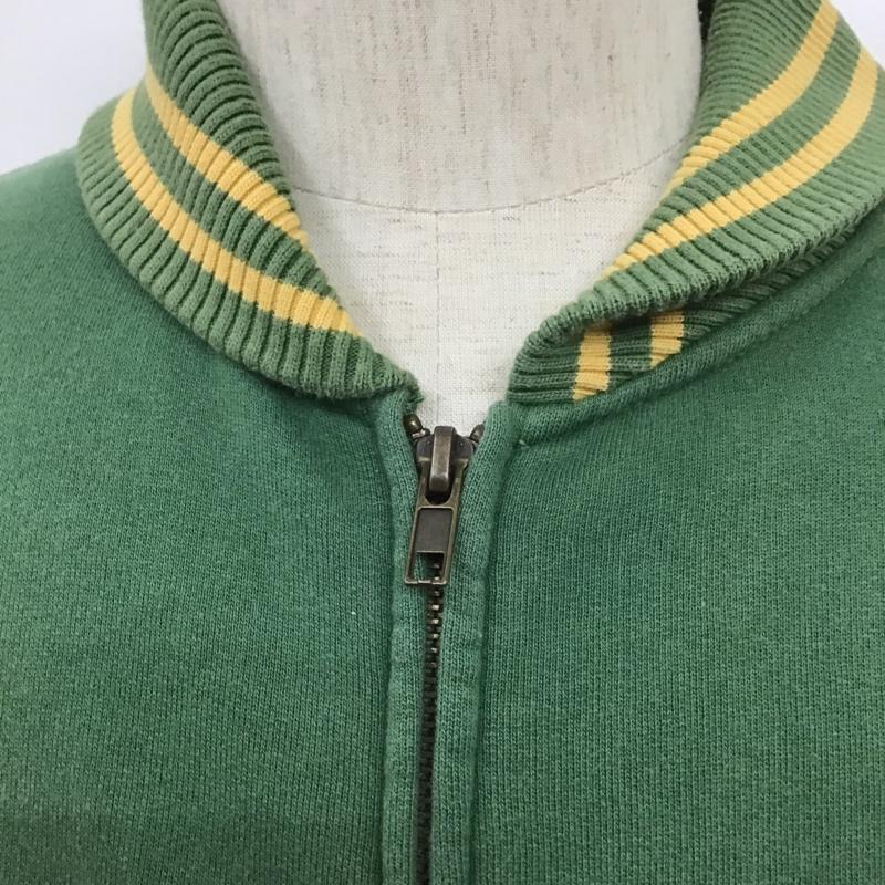 チャンピオン Champion ジャケット、上着 ジャケット、ブレザー ジップアップジャケット スウェット カジュアルジャケット 00S 古着 L ロゴ、文字 黄 / イエロー / X 緑 / グリーン /  メンズ USED 古着 中古 10105213