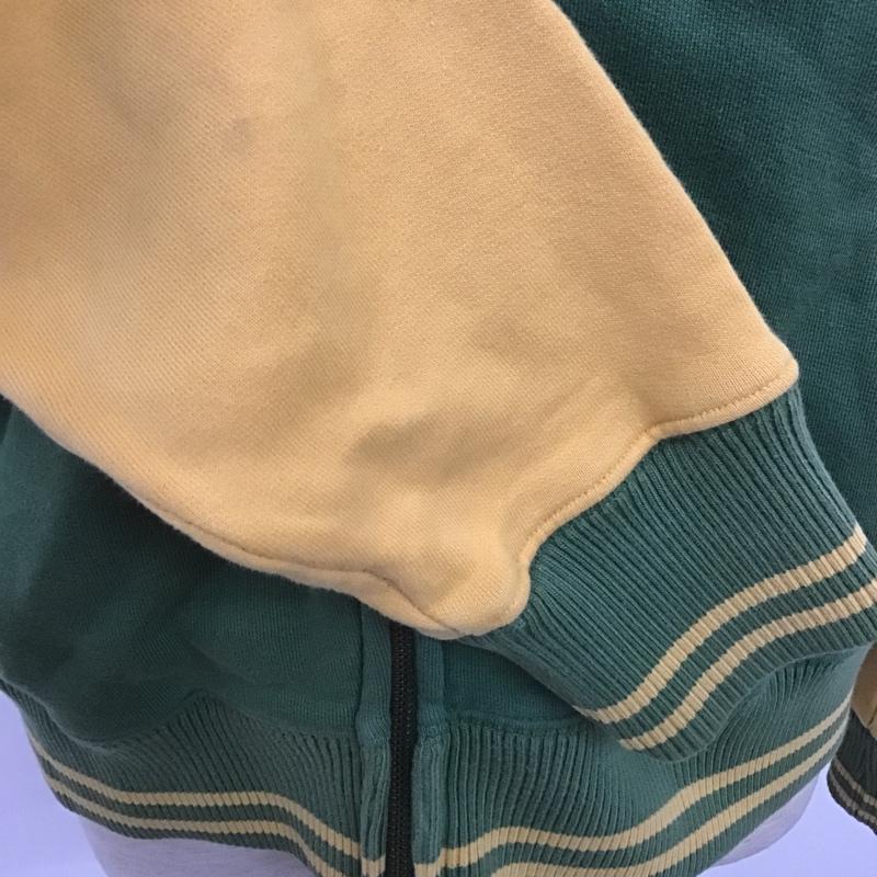 チャンピオン Champion ジャケット、上着 ジャケット、ブレザー ジップアップジャケット スウェット カジュアルジャケット 00S 古着 L ロゴ、文字 黄 / イエロー / X 緑 / グリーン /  メンズ USED 古着 中古 10105213