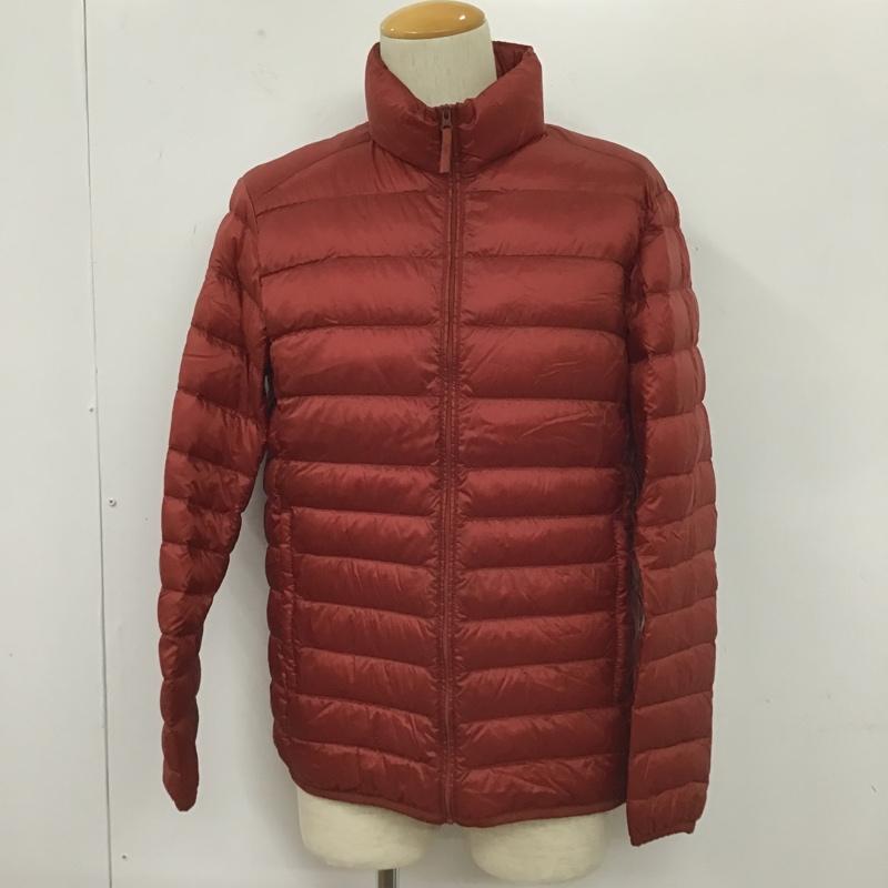 ユニクロ UNIQLO ジャケット、上着 ジャケット、ブレザー 311-180413 ウルトラライトダウンジャケット ジップアップジャケット アウター M 無地 赤 / レッド /  メンズ USED 古着 中古 10105215
