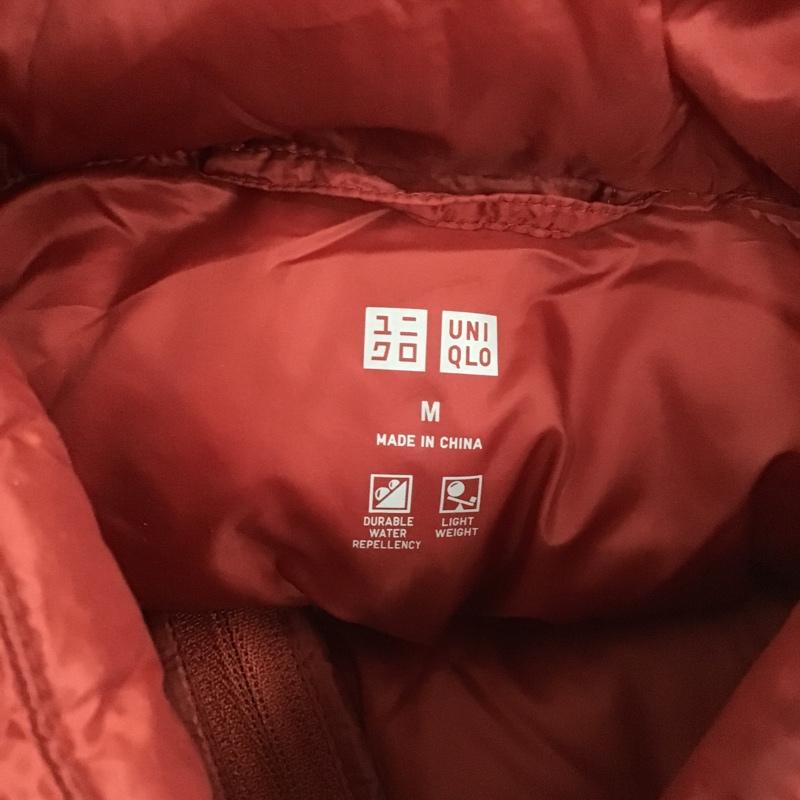 ユニクロ UNIQLO ジャケット、上着 ジャケット、ブレザー 311-180413 ウルトラライトダウンジャケット ジップアップジャケット アウター M 無地 赤 / レッド /  メンズ USED 古着 中古 10105215