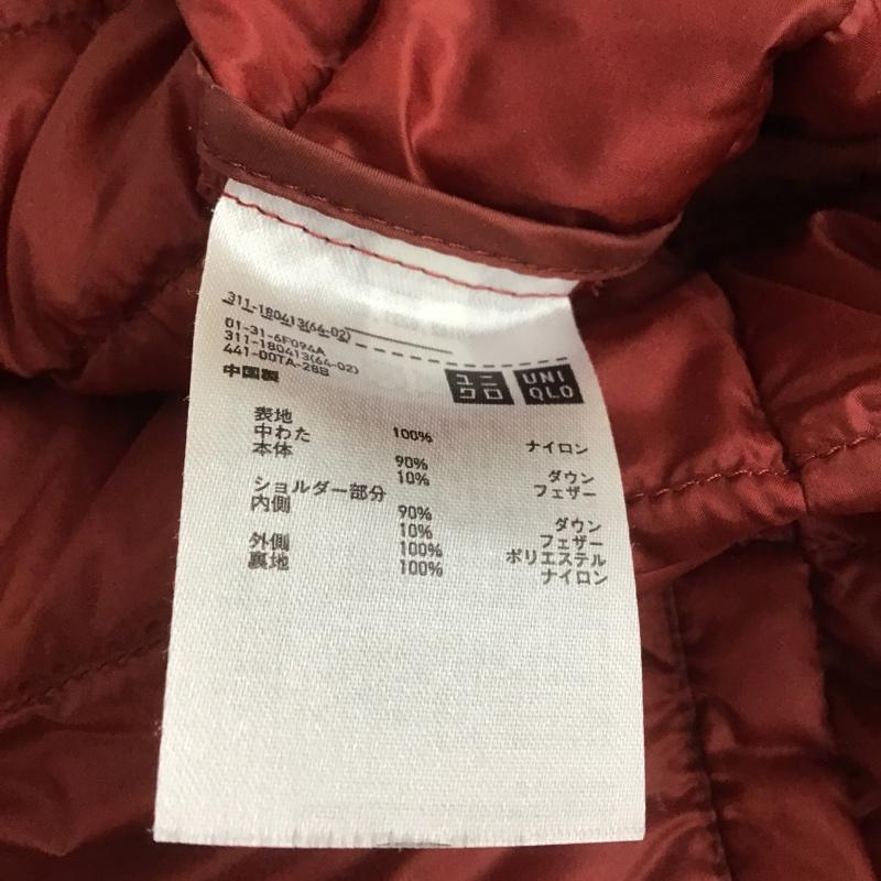 ユニクロ UNIQLO ジャケット、上着 ジャケット、ブレザー 311-180413 ウルトラライトダウンジャケット ジップアップジャケット アウター M 無地 赤 / レッド /  メンズ USED 古着 中古 10105215