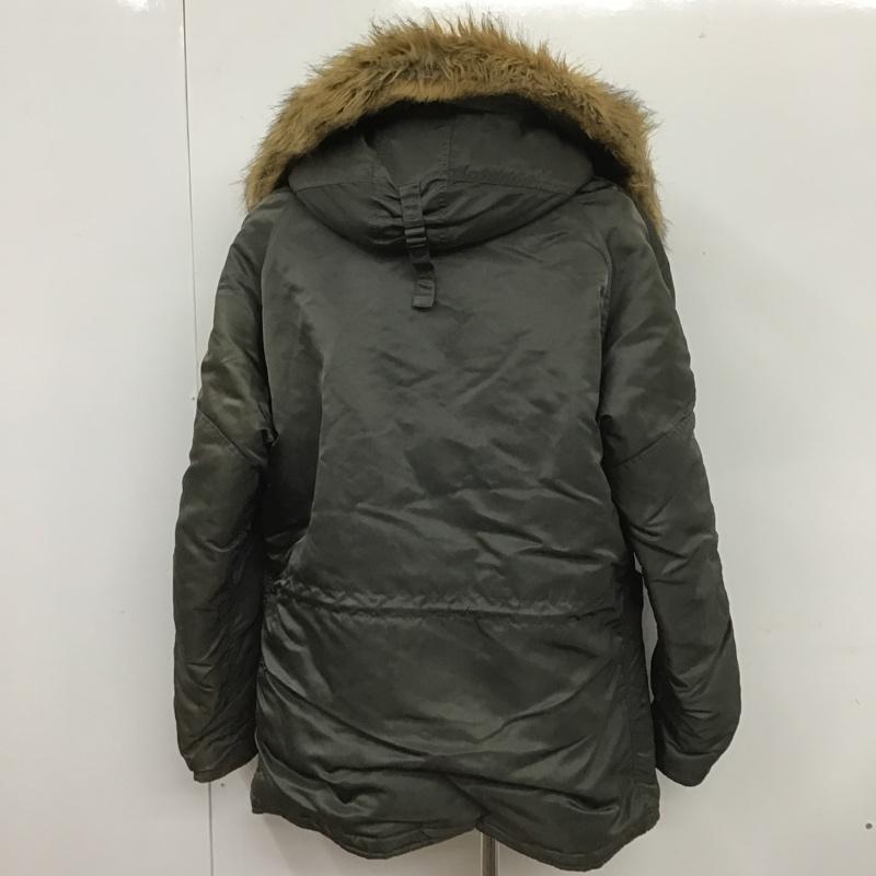アルファインダストリー Alpha Industries ジャケット、上着 ジャンパー、ブルゾン ジップアップジャケット アウター カジュアルジャケット フード付きジャケット L 無地 カーキ / カーキ /  メンズ USED 古着 中古 10105218