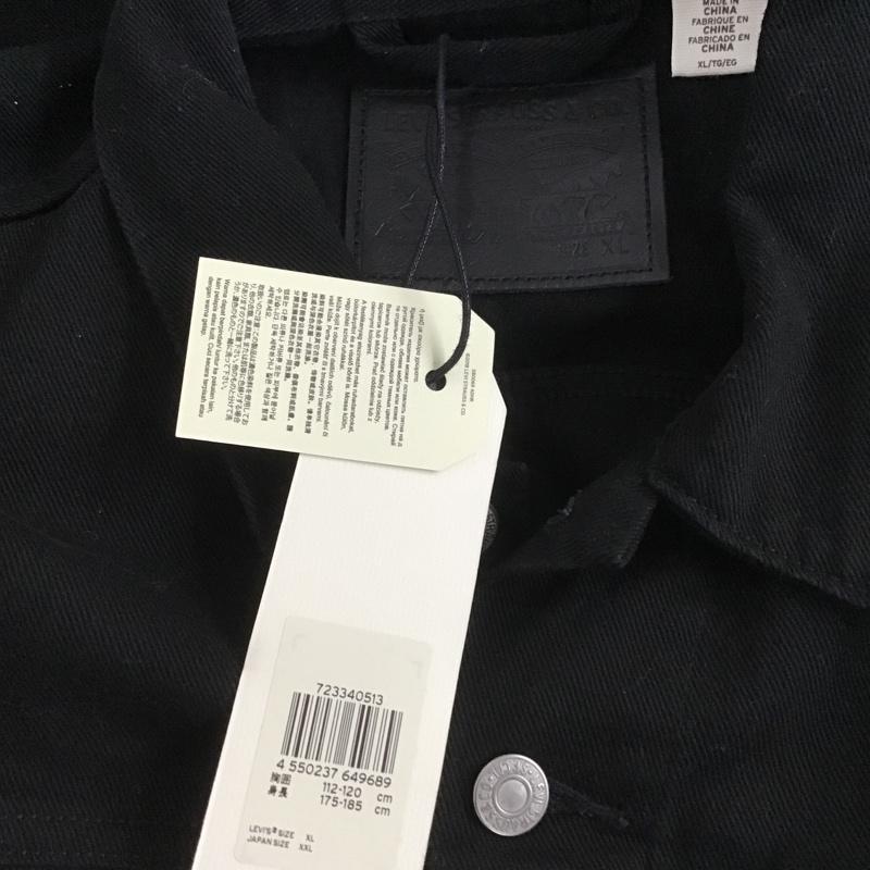リーバイストラウスアンドコー Levi Strauss & co. ジャケット、上着 ジャケット、ブレザー Gジャン デニムジャケット アウター カジュアルジャケット アウター XL 無地 黒 / ブラック /  メンズ USED 古着 中古 10105219