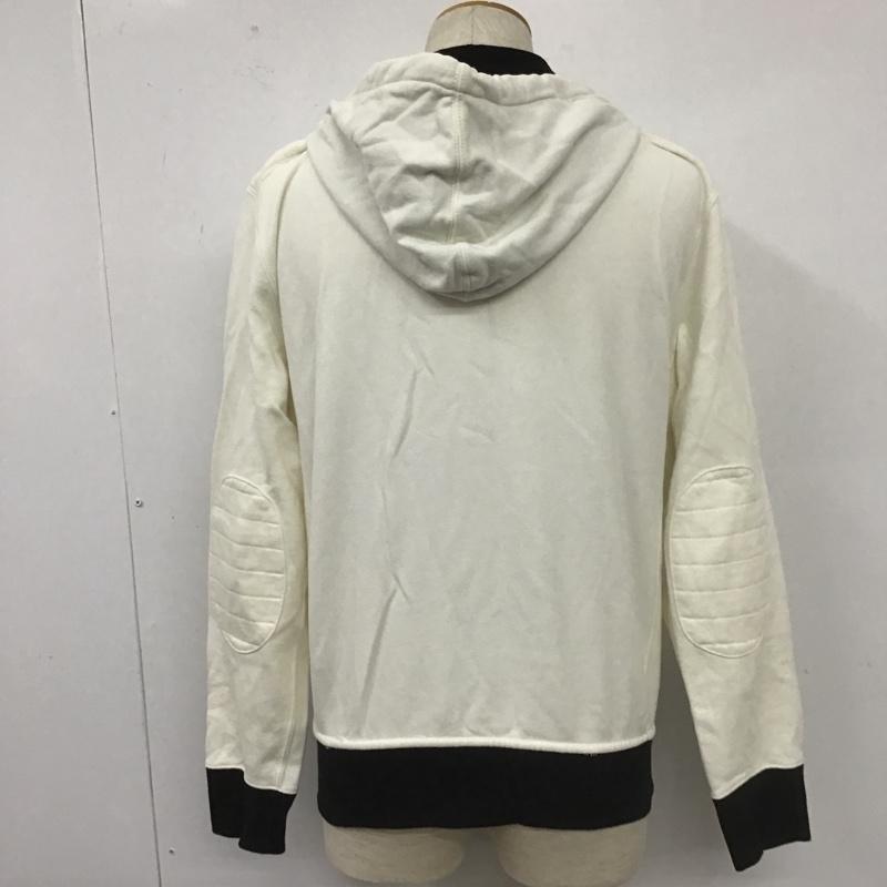 ポロバイラルフローレン Polo by RALPH LAUREN パーカー 長袖 ジップアップジャケット パーカー ジップパーカー スウェット L ロゴ、文字 白 / ホワイト /  メンズ USED 古着 中古 10105224