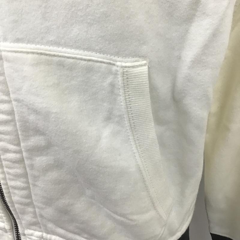 ポロバイラルフローレン Polo by RALPH LAUREN パーカー 長袖 ジップアップジャケット パーカー ジップパーカー スウェット L ロゴ、文字 白 / ホワイト /  メンズ USED 古着 中古 10105224