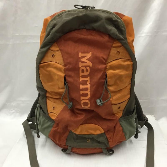 マーモット Marmot リュックサック、デイパック リュックサック、デイバッグ アウトドアリュック バックパック 登山リュック ロゴ、文字 橙 / オレンジ / X 茶 / ブラウン /  メンズ USED 古着 中古 10105239