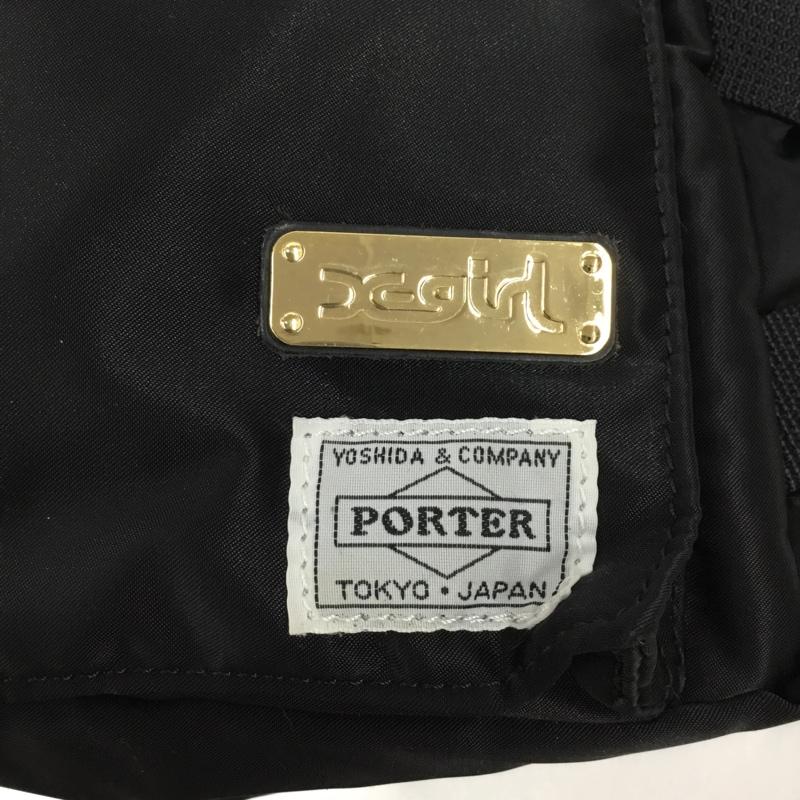 ポーター PORTER ウエストバッグ ウエストバッグ X-GIRL INSIDE LEOPARD WAIST BAG ロゴ、文字 黒 / ブラック / X 金 / ゴールド /  レディース USED 古着 中古 10105245