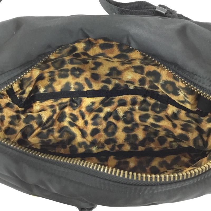 ポーター PORTER ウエストバッグ ウエストバッグ X-GIRL INSIDE LEOPARD WAIST BAG ロゴ、文字 黒 / ブラック / X 金 / ゴールド /  レディース USED 古着 中古 10105245