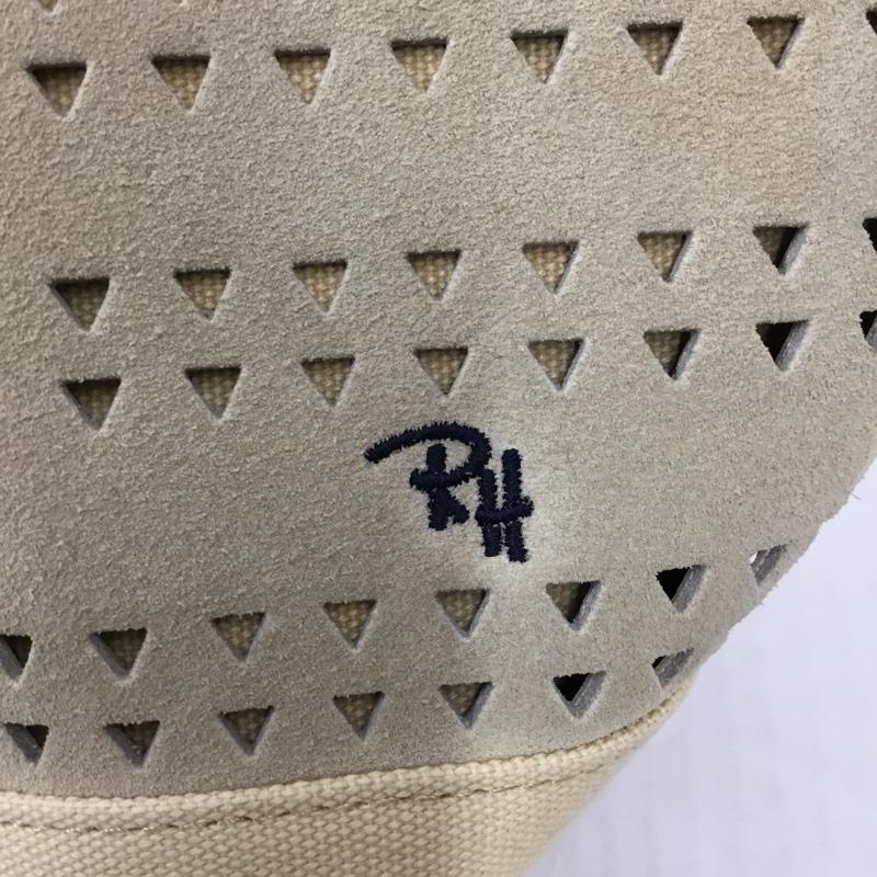 ロンハーマン Ron Herman ハンドバッグ ハンドバッグ フェイクスエード キャンバス パンチング ロゴ、文字 ベージュ / ベージュ /  レディース USED 古着 中古 10105248