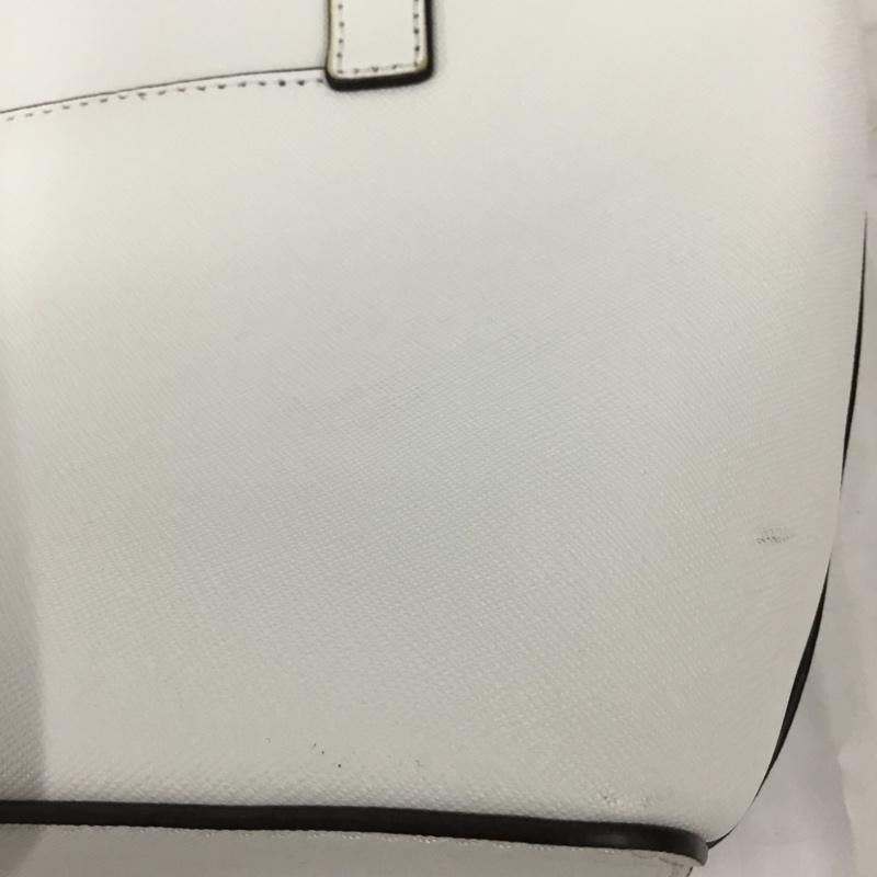 マイケルコース MICHAEL KORS ハンドバッグ ハンドバッグ 35F3GTVT5T レザー ロゴ、文字 白 / ホワイト / X 金 / ゴールド /  レディース USED 古着 中古 10105250