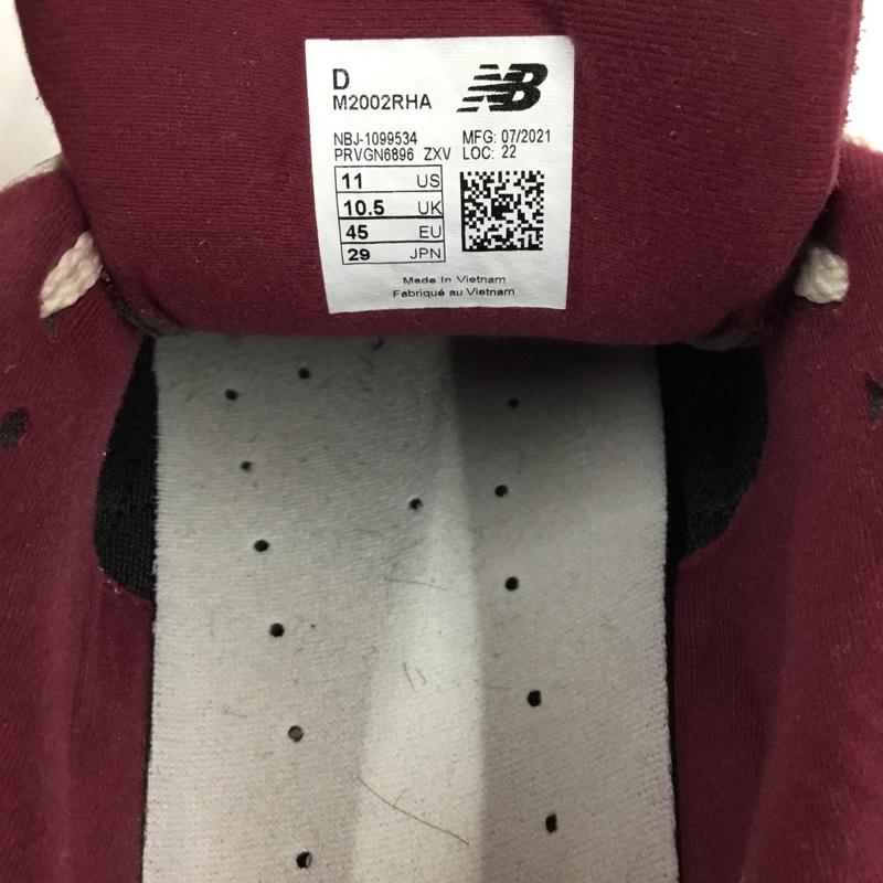 ニューバランス New Balance スニーカー スニーカー M2002RHA 29cm 29.0cm ロゴ、文字 えんじ / ワインレッド /  メンズ USED 古着 中古 10105268