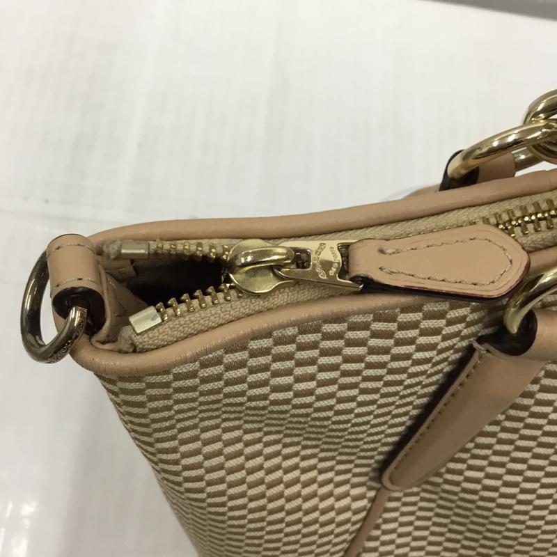 コーチ COACH トートバッグ トートバッグ F57244 ショルダーバッグ 2WAY ロゴ、文字 ベージュ / ベージュ / X アイボリー / アイボリー / X 茶 / ブラウン /  レディース USED 古着 中古 10105298