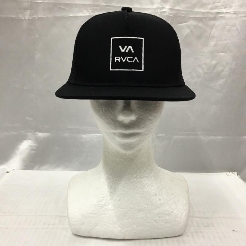 ルーカ RVCA 帽子 キャップ メッシュキャップ ロゴ、文字 黒 / ブラック /  メンズ USED 古着 中古 10105308
