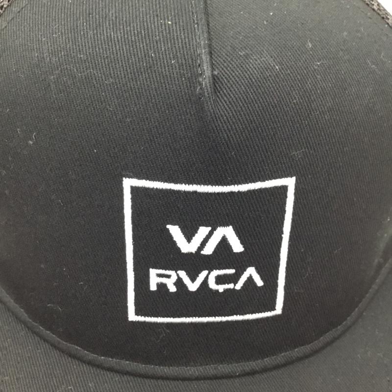ルーカ RVCA 帽子 キャップ メッシュキャップ ロゴ、文字 黒 / ブラック /  メンズ USED 古着 中古 10105308