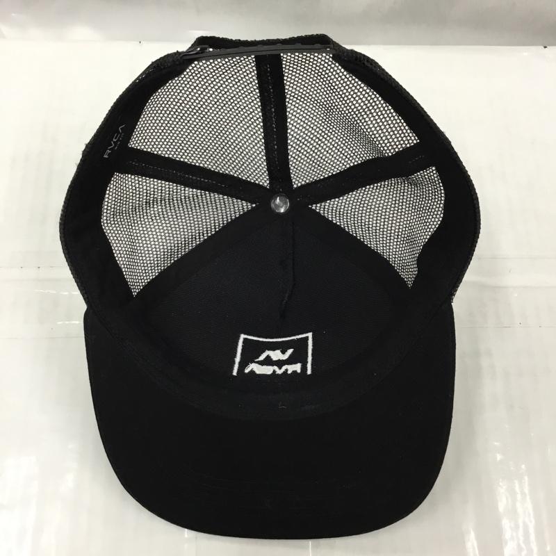 ルーカ RVCA 帽子 キャップ メッシュキャップ ロゴ、文字 黒 / ブラック /  メンズ USED 古着 中古 10105308
