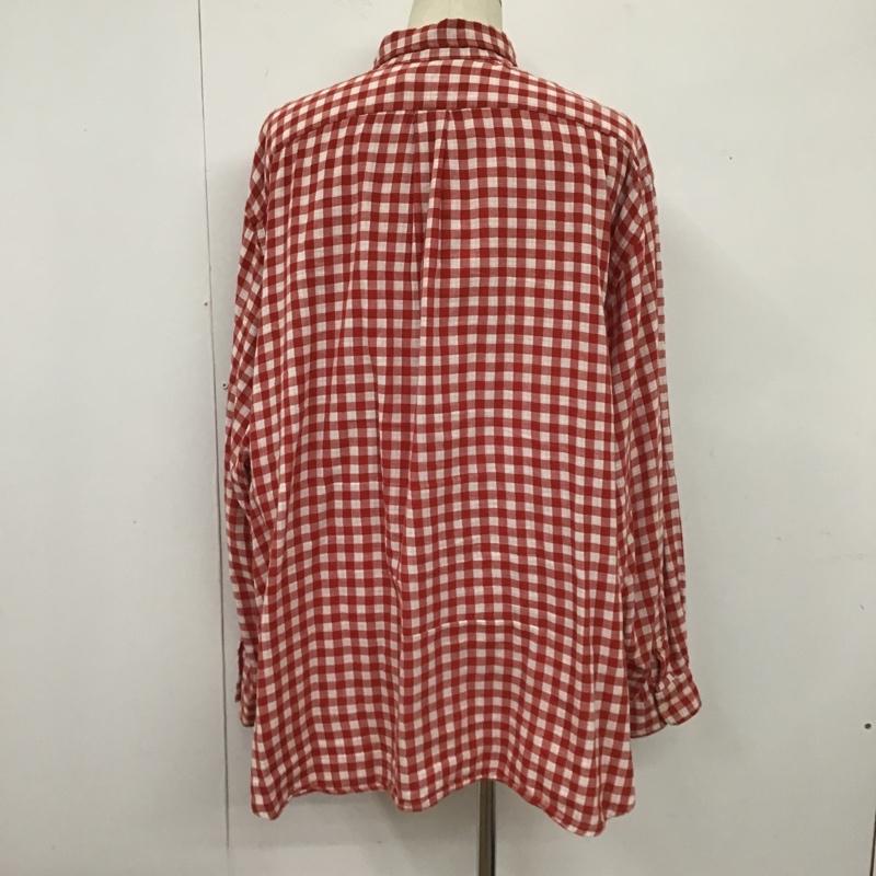 ラルフローレン RALPHLAUREN シャツ、ブラウス 長袖 長袖シャツ ギンガムチェックシャツ カラーシャツ ボタンダウンシャツ チェック 白 / ホワイト / X 赤 / レッド /  メンズ USED 古着 中古 10105310
