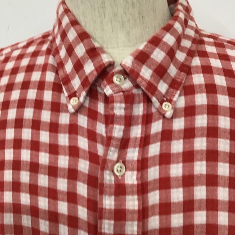 ラルフローレン RALPHLAUREN シャツ、ブラウス 長袖 長袖シャツ ギンガムチェックシャツ カラーシャツ ボタンダウンシャツ チェック 白 / ホワイト / X 赤 / レッド /  メンズ USED 古着 中古 10105310