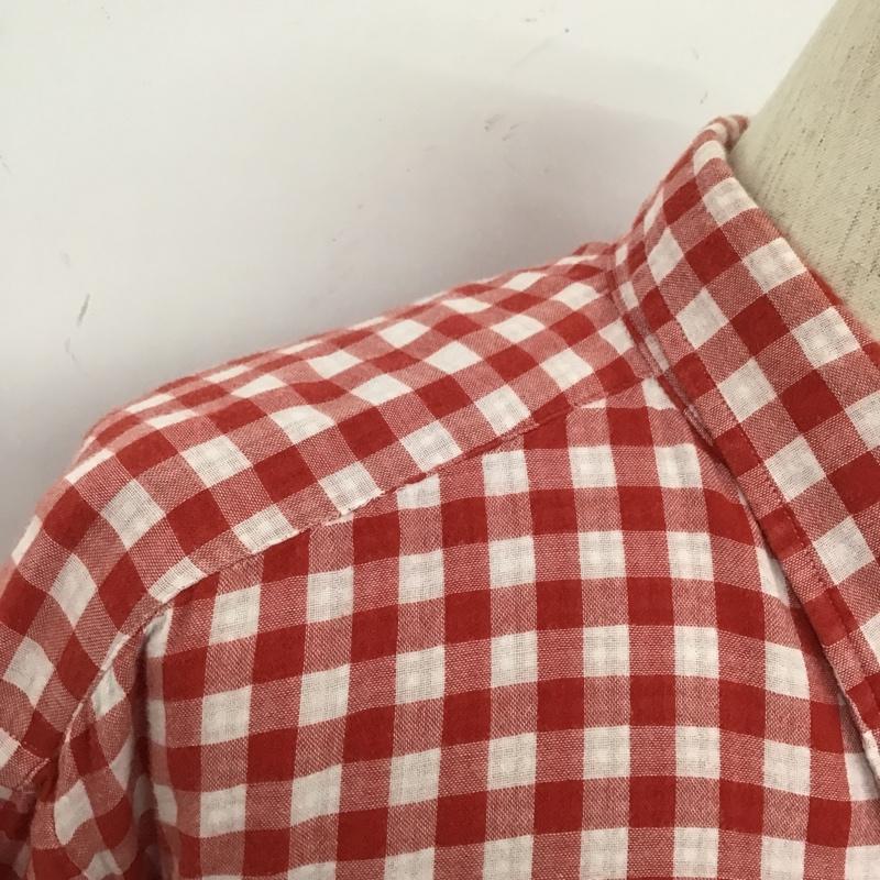 ラルフローレン RALPHLAUREN シャツ、ブラウス 長袖 長袖シャツ ギンガムチェックシャツ カラーシャツ ボタンダウンシャツ チェック 白 / ホワイト / X 赤 / レッド /  メンズ USED 古着 中古 10105310