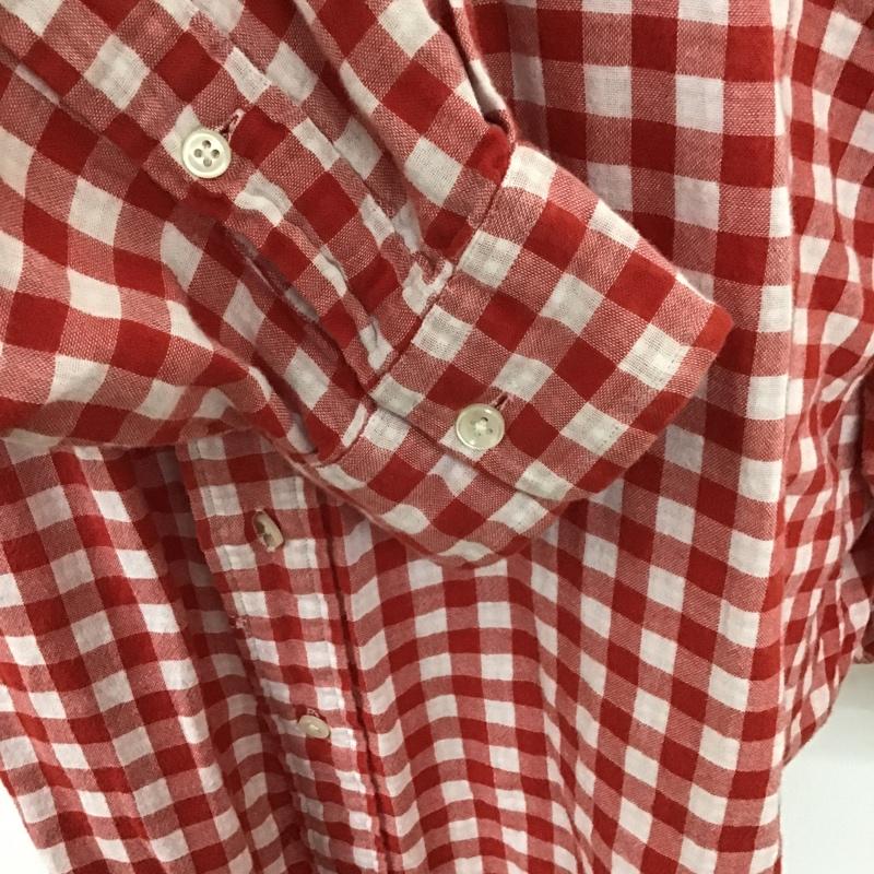 ラルフローレン RALPHLAUREN シャツ、ブラウス 長袖 長袖シャツ ギンガムチェックシャツ カラーシャツ ボタンダウンシャツ チェック 白 / ホワイト / X 赤 / レッド /  メンズ USED 古着 中古 10105310