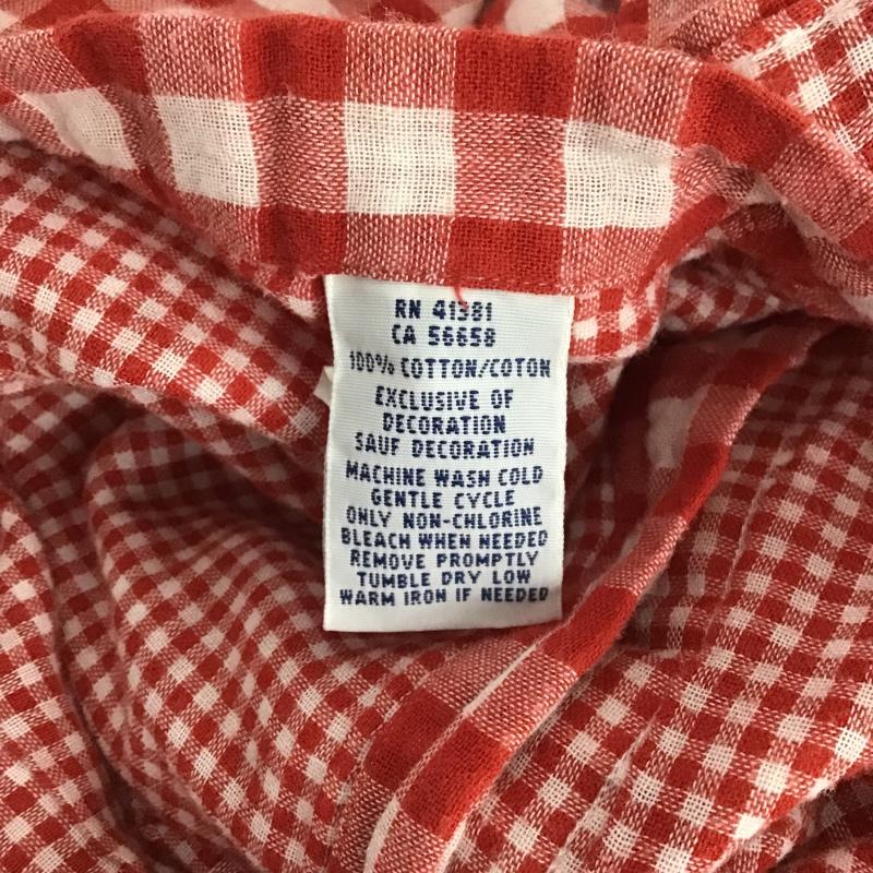 ラルフローレン RALPHLAUREN シャツ、ブラウス 長袖 長袖シャツ ギンガムチェックシャツ カラーシャツ ボタンダウンシャツ チェック 白 / ホワイト / X 赤 / レッド /  メンズ USED 古着 中古 10105310