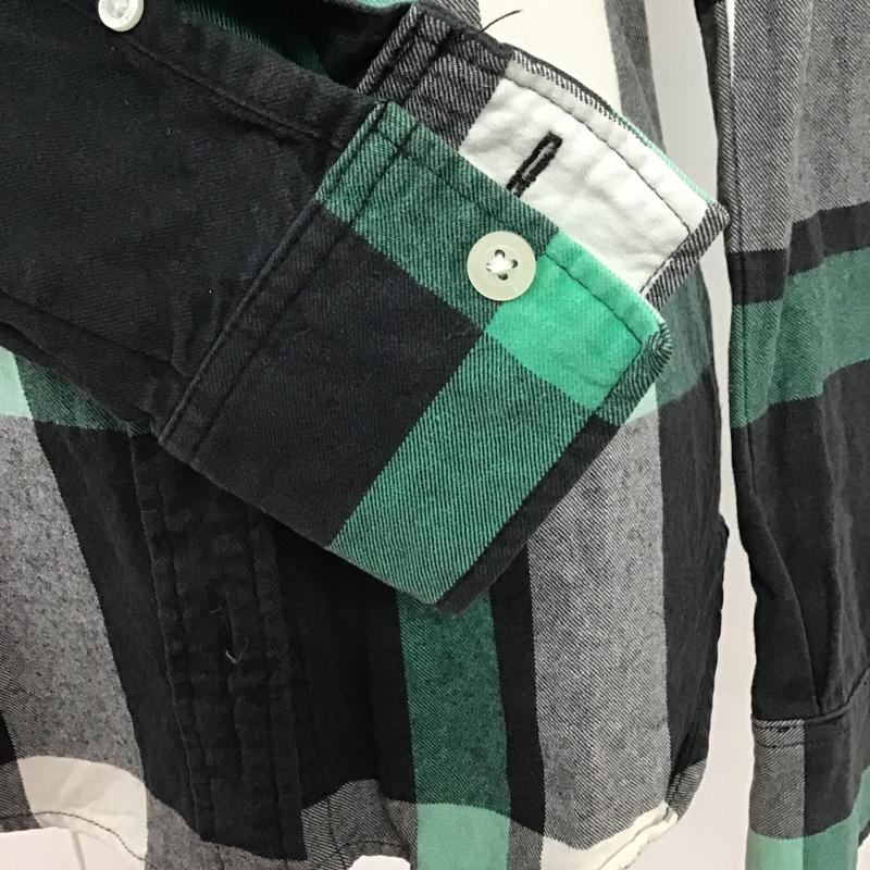 トミーガール tommy girl シャツ、ブラウス 長袖 長袖シャツ チェックシャツ カラーシャツ カジュアルシャツ S ロゴ、文字 X チェック 白 / ホワイト / X 黒 / ブラック / X 緑 / グリーン /  レディース USED 古着 中古 10105337