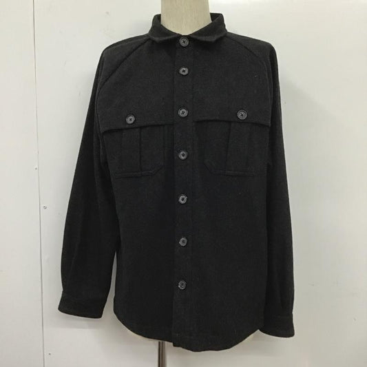 ラファイエット Lafayette シャツ、ブラウス 長袖 LFT11AW24 長袖シャツ L 無地 黒 / ブラック /  メンズ USED 古着 中古 10105340