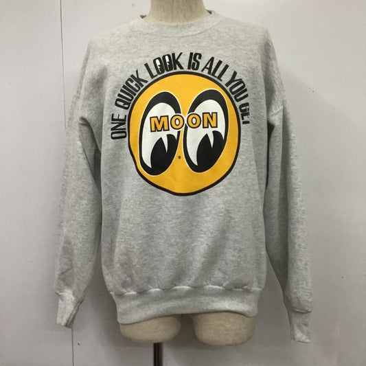 ヘインズ HANES トレーナー 長袖 スウェット トレーナー L プリント 灰 / グレー /  メンズ USED 古着 中古 10105343