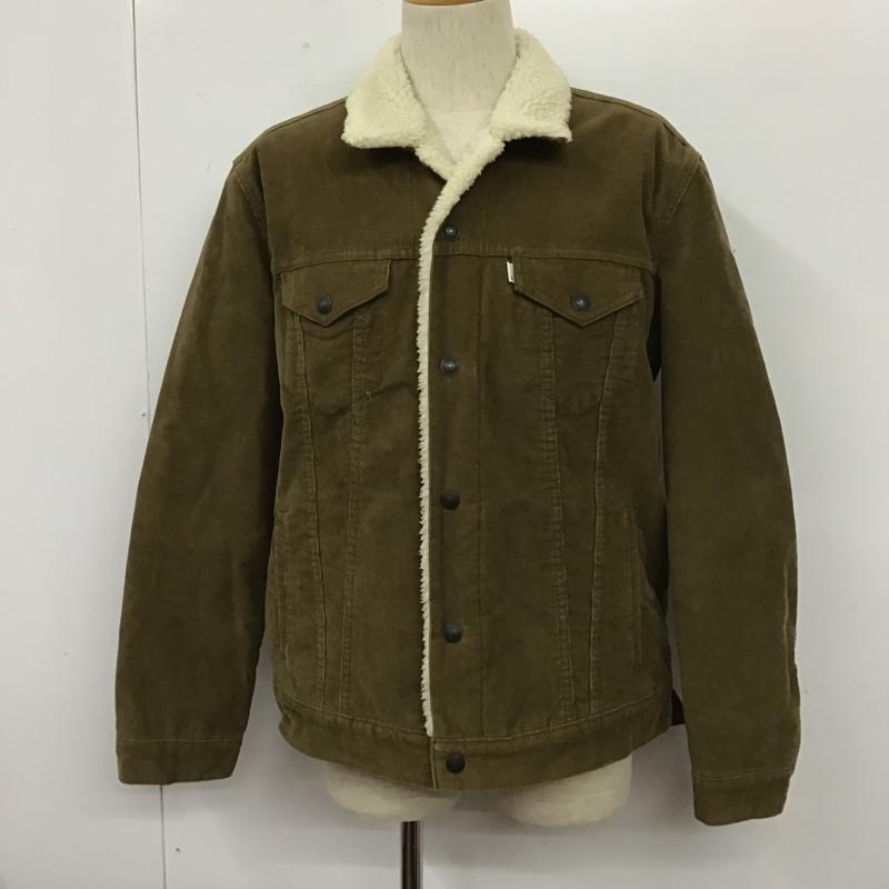 リーバイス Levi's ジャケット、上着 ジャケット、ブレザー 163650061 コーデュロイ 内側ボア L 無地 茶 / ブラウン /  メンズ USED 古着 中古 10105347