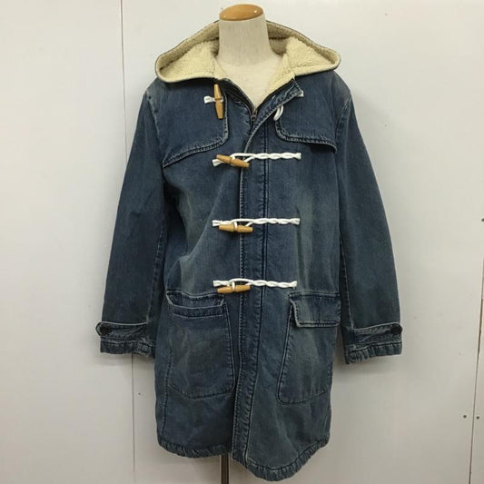 アイテムズ アーバンリサーチ ITEMS URBAN RESEARCH コート コート一般 デニムジャケット 内ボア ダッフルコート 40 無地 インディゴ / インディゴ /  メンズ USED 古着 中古 10105349