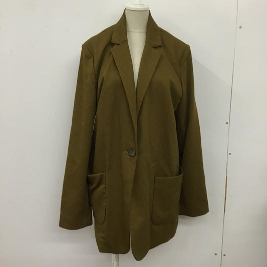 ジーナシス JEANASIS ジャケット、上着 ジャケット、ブレザー カジュアル FREE 無地 カーキ / カーキ /  レディース USED 古着 中古 10105355